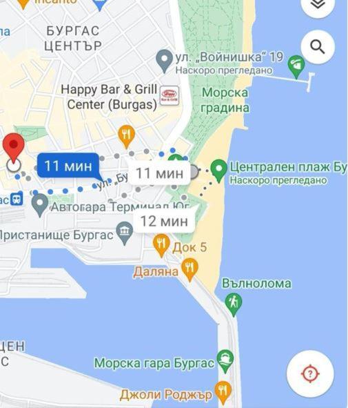 Апартаменти Студио В Центъра На Бургас Екстер'єр фото